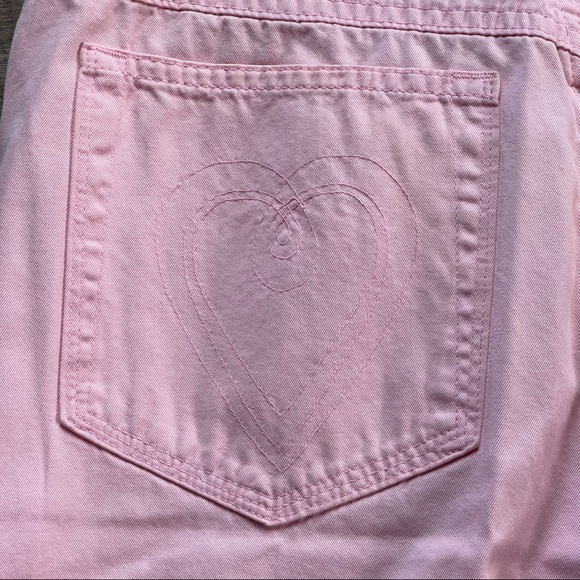 Vintage Escada Margaretha Rey light pink & gold ONE straight leg skinny jeans - Picture 12 of 16